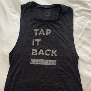 Cyclebar Black 'Tap It Back' Women's Muscle Tank